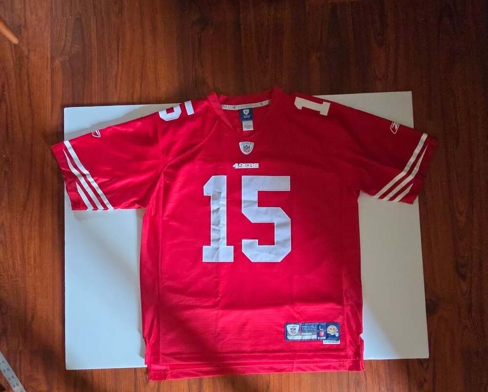 Vintage San Francisco 49ers Michael Crabtree Reebok NFL Onfield Jersey Large